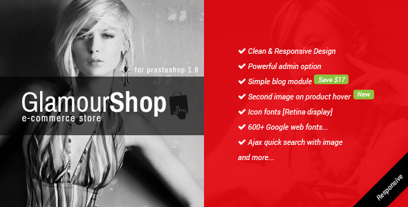 GlamourShop Responsive Prestashop Theme GlamourShop Responsive Prestashop Theme