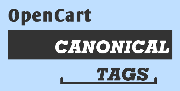 OpenCart Canonical URLs SEO extension