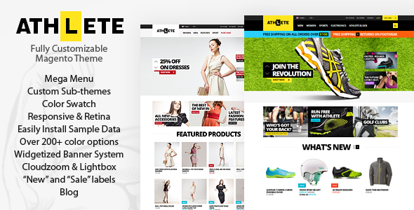 Athlete - Responsive Magento Themes