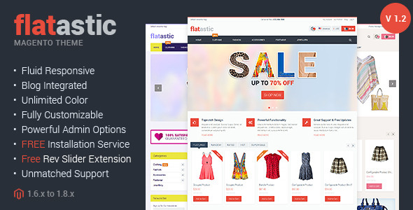 Flatastic : Fluid Responsive Magento Themes