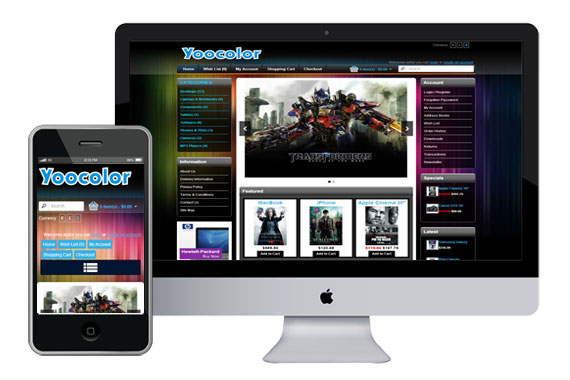 Yoocolor - free responsive opencart template