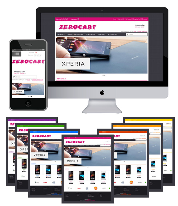 Zerocart free responsive opencart templates themes
