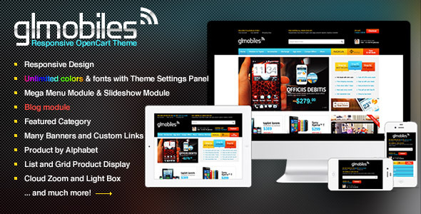Bossthemes GLMobiles Responsive OpenCart Theme