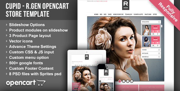 Cupid - R.Gen OpenCart Store Template