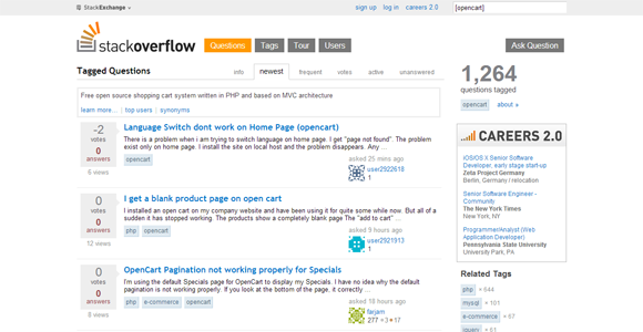 Newest opencart Questions Stack Overflow