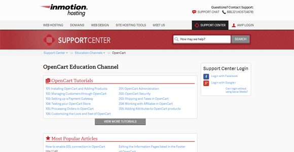 OpenCart InMotion Hosting tutorials tips tricks