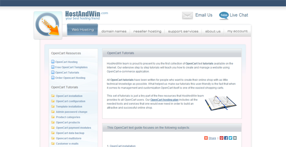 Opencart tutorials and Opencart installation