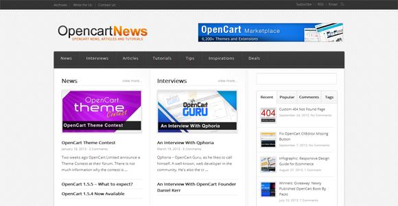 OpencartNews Opencart News Articles and Tutorials