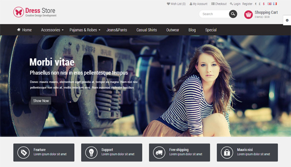 best premium opencart templates themes