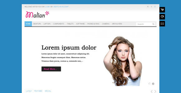 malian free opencart themes templates