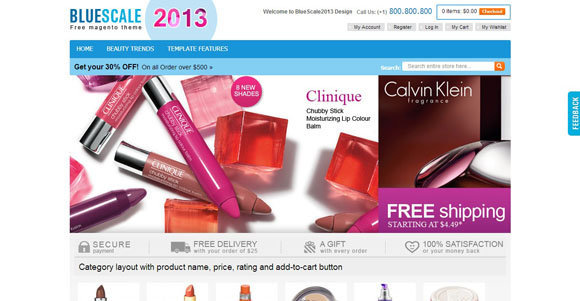 Fashion free responsive magento themes