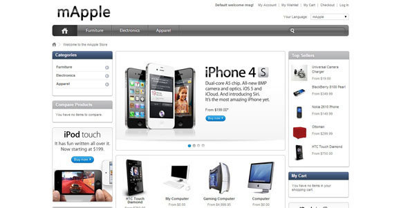 mApple - Free Magento Theme