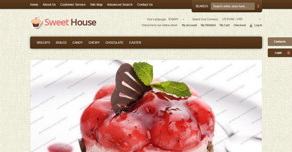 8+ Free Magento Themes : Restaurant, Food, Drink, Wine, Cake, Break ...